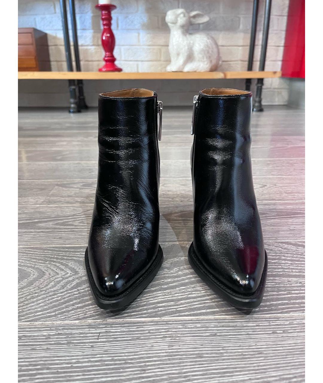 CHLOE Черные ботильоны из лакированной кожи, фото 2