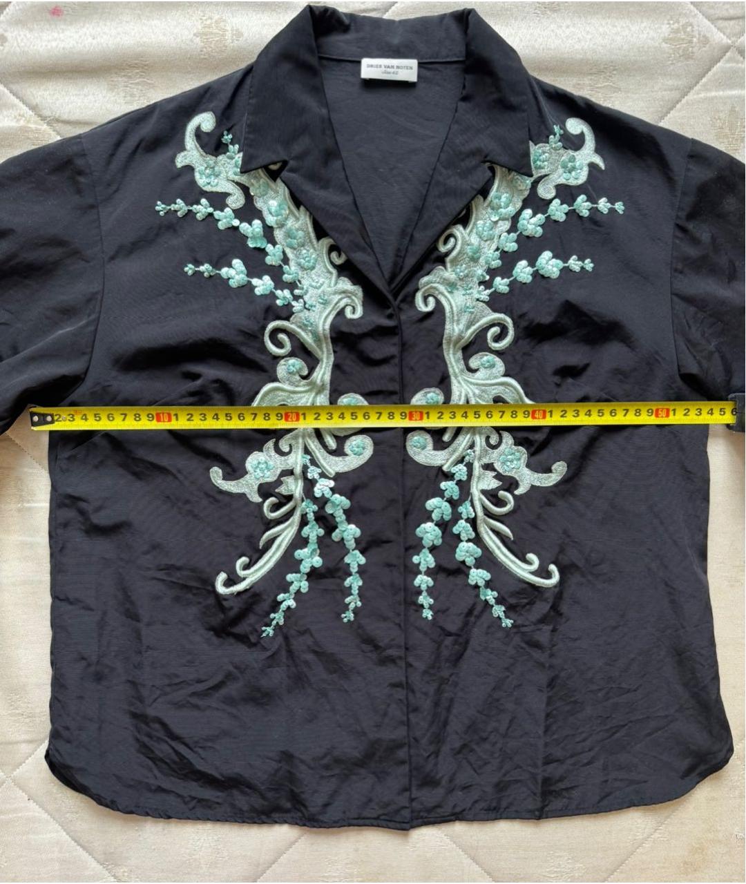 DRIES VAN NOTEN Черный хлопковый жакет/пиджак, фото 7