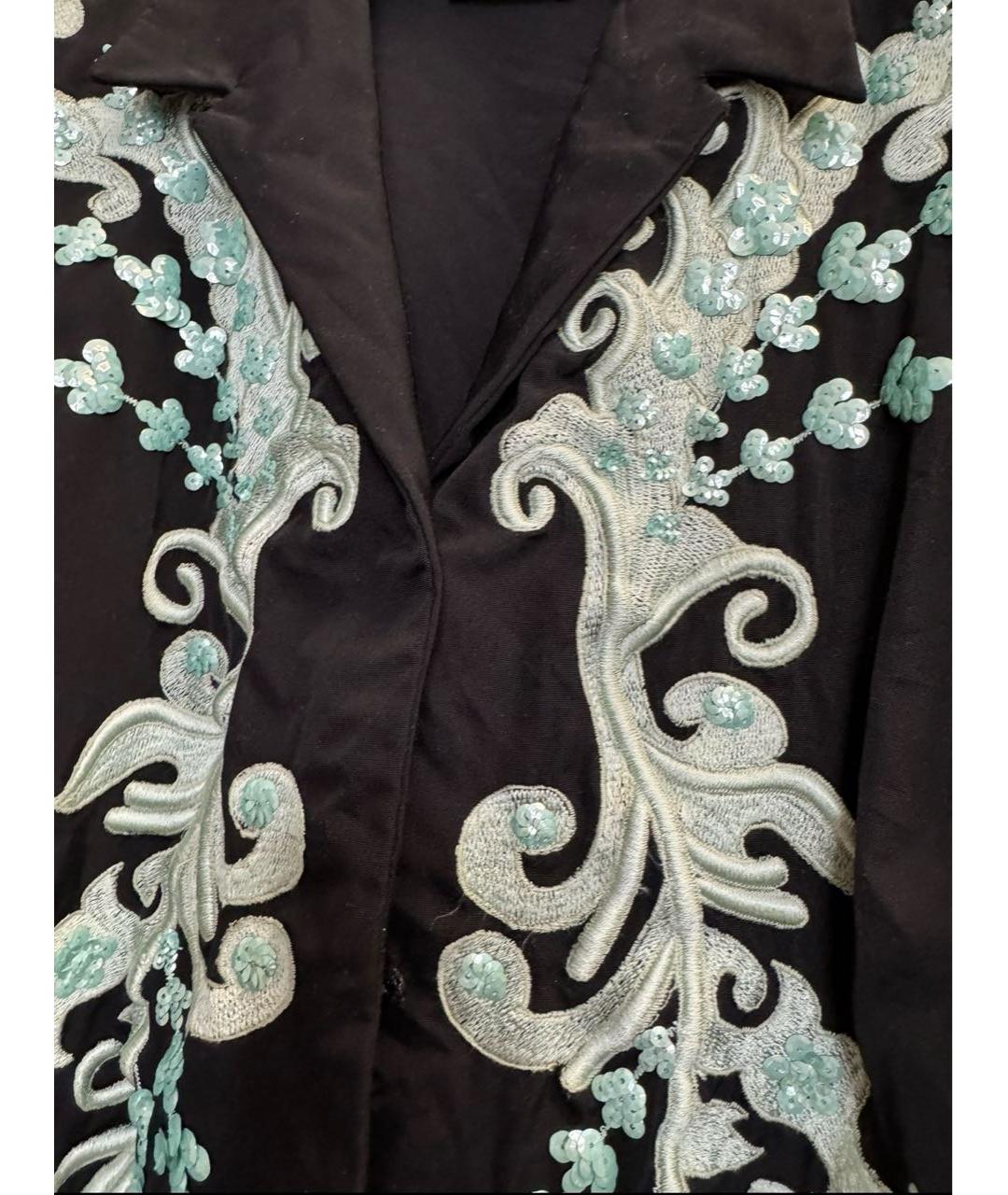 DRIES VAN NOTEN Черный хлопковый жакет/пиджак, фото 5