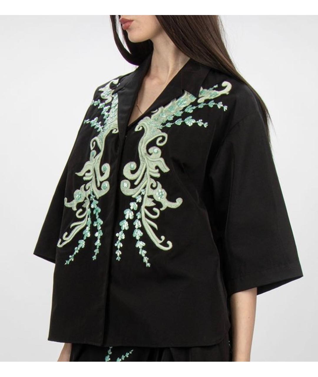 DRIES VAN NOTEN Черный хлопковый жакет/пиджак, фото 2