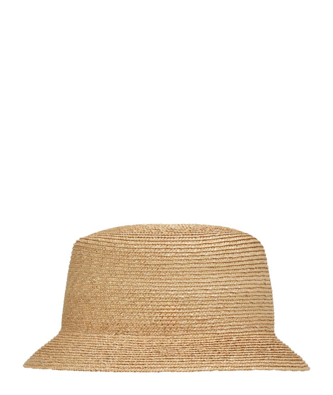 SAINT LAURENT Бежевая соломенная шляпа, фото 2