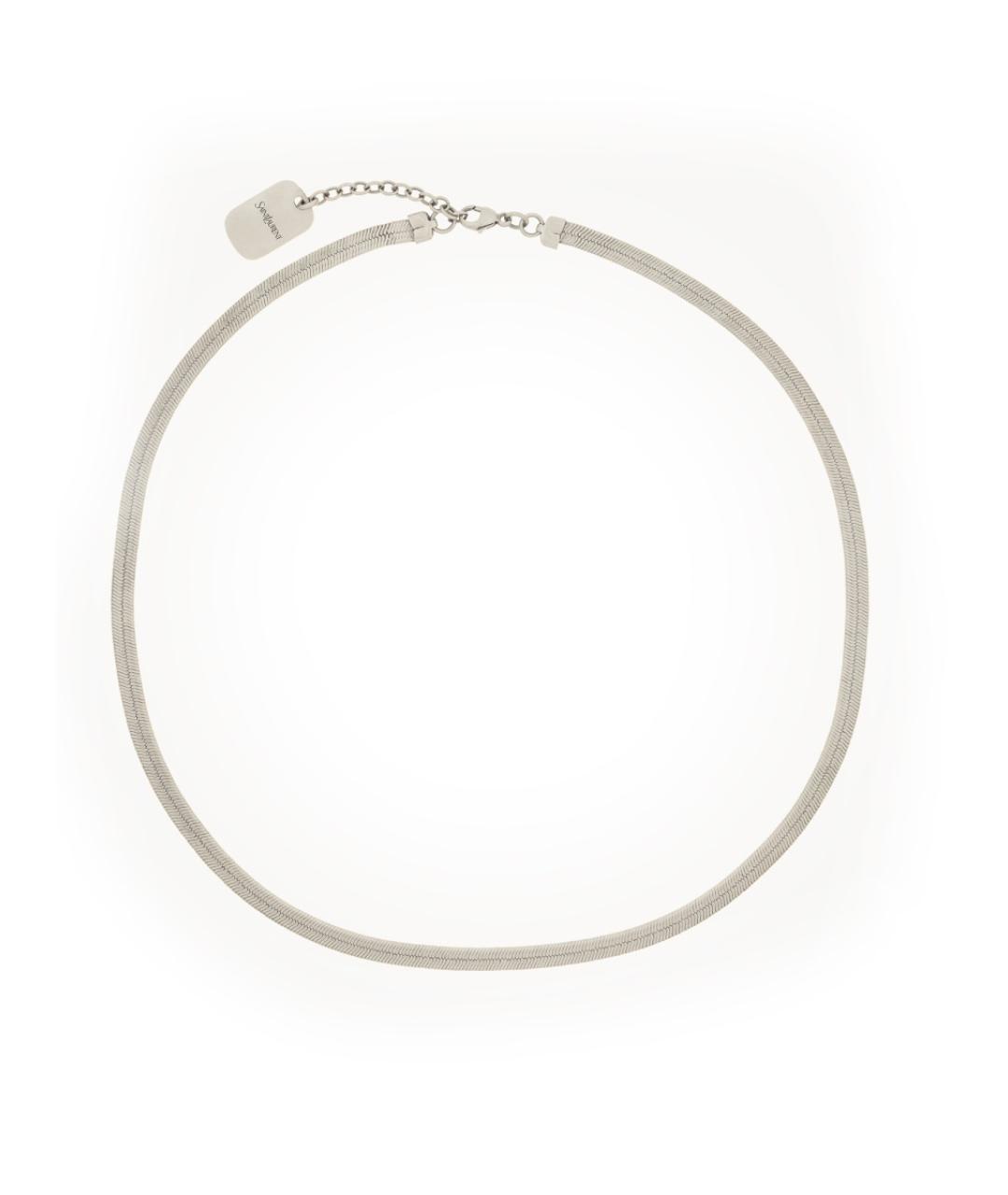 SAINT LAURENT Серебряная металлическая цепочка/подвеска, фото 4