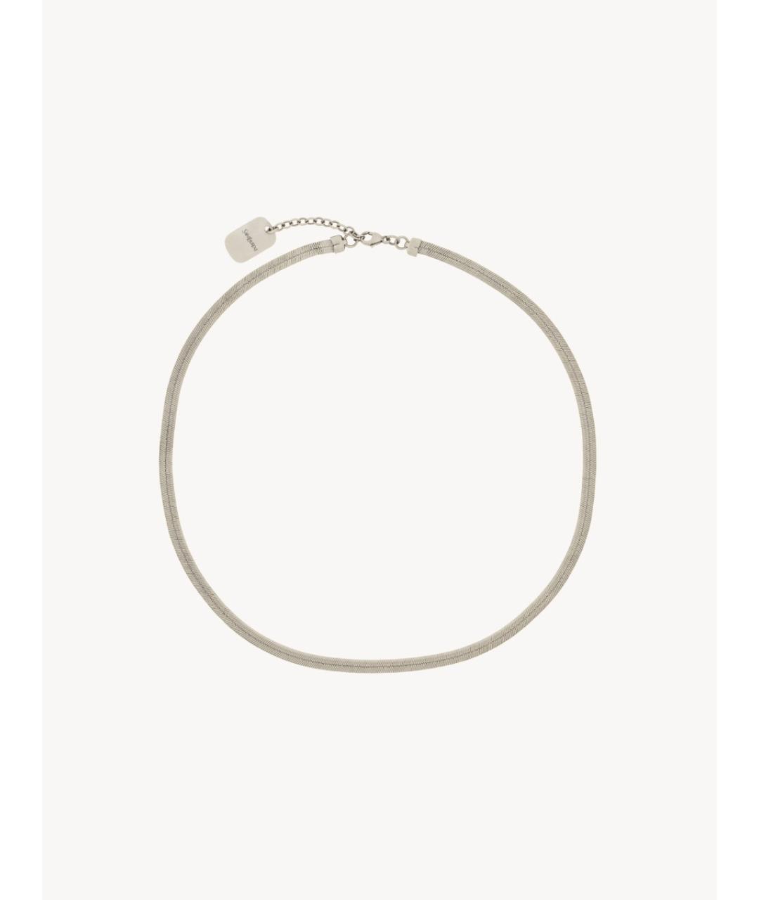 SAINT LAURENT Серебряная металлическая цепочка/подвеска, фото 3