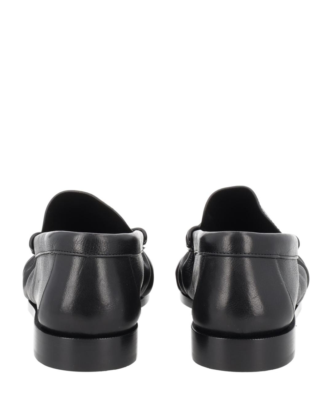 SAINT LAURENT Черные кожаные лоферы, фото 4