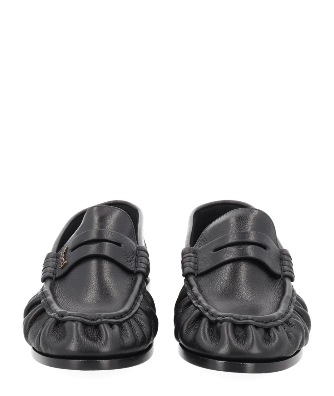 SAINT LAURENT Черные кожаные лоферы, фото 3