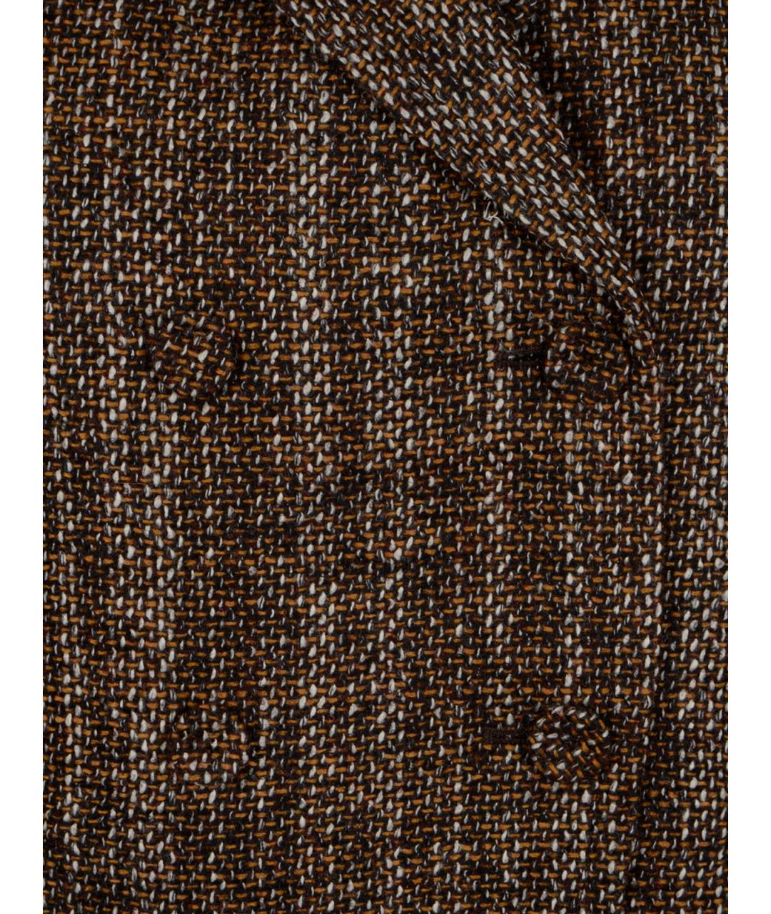 FENDI Коричневый шерстяной жакет/пиджак, фото 3