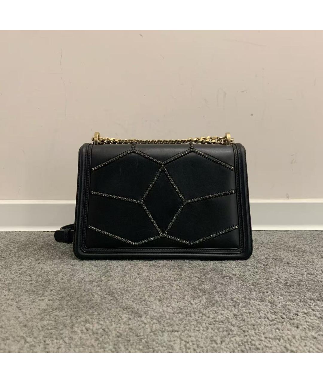 BVLGARI Черная кожаная сумка через плечо, фото 3