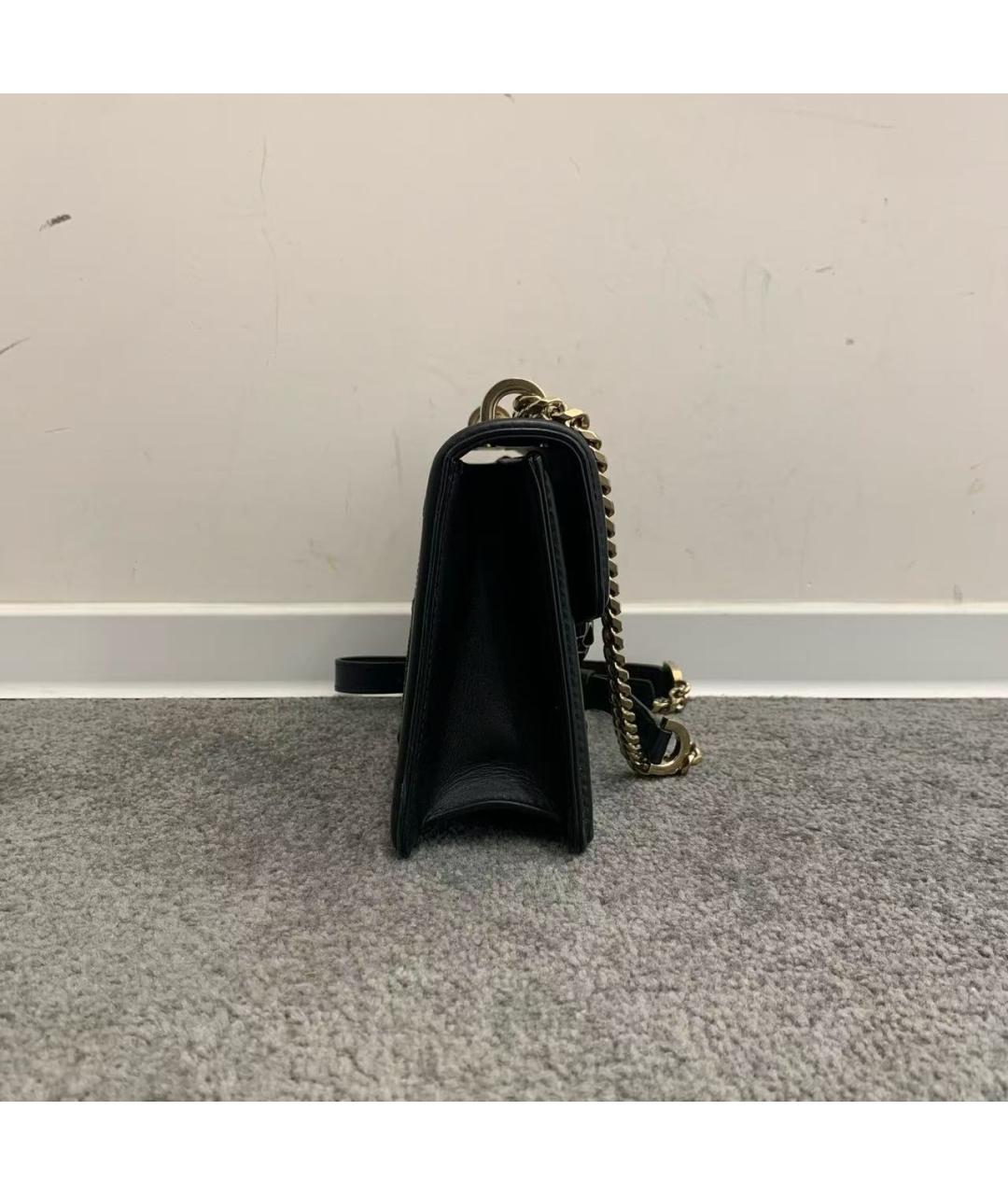BVLGARI Черная кожаная сумка через плечо, фото 4