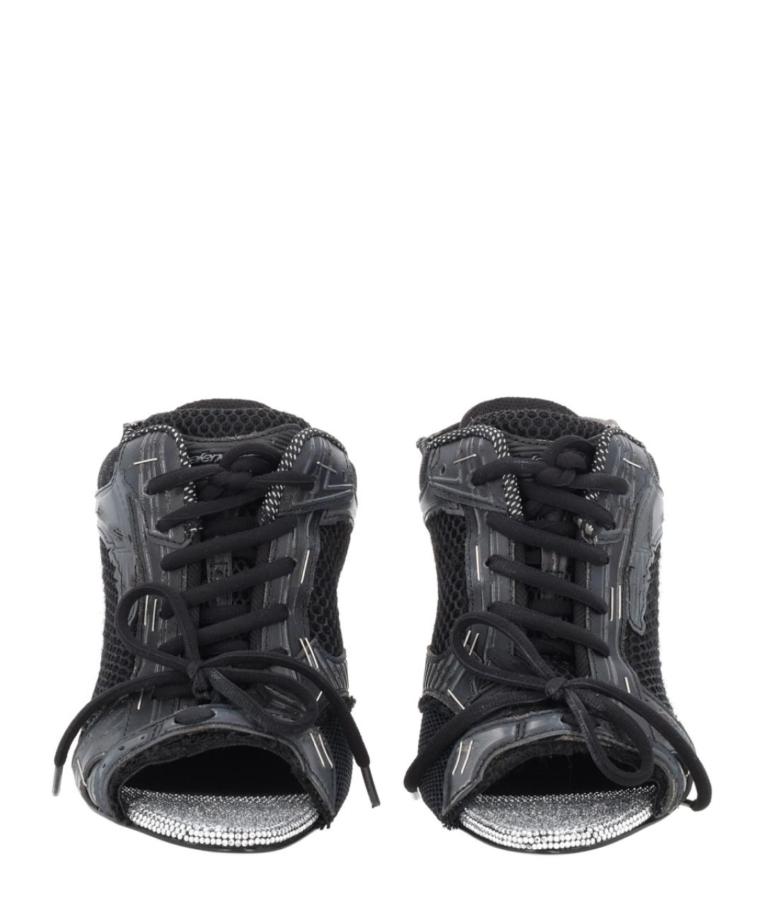 BALENCIAGA Черные синтетические мюли, фото 3