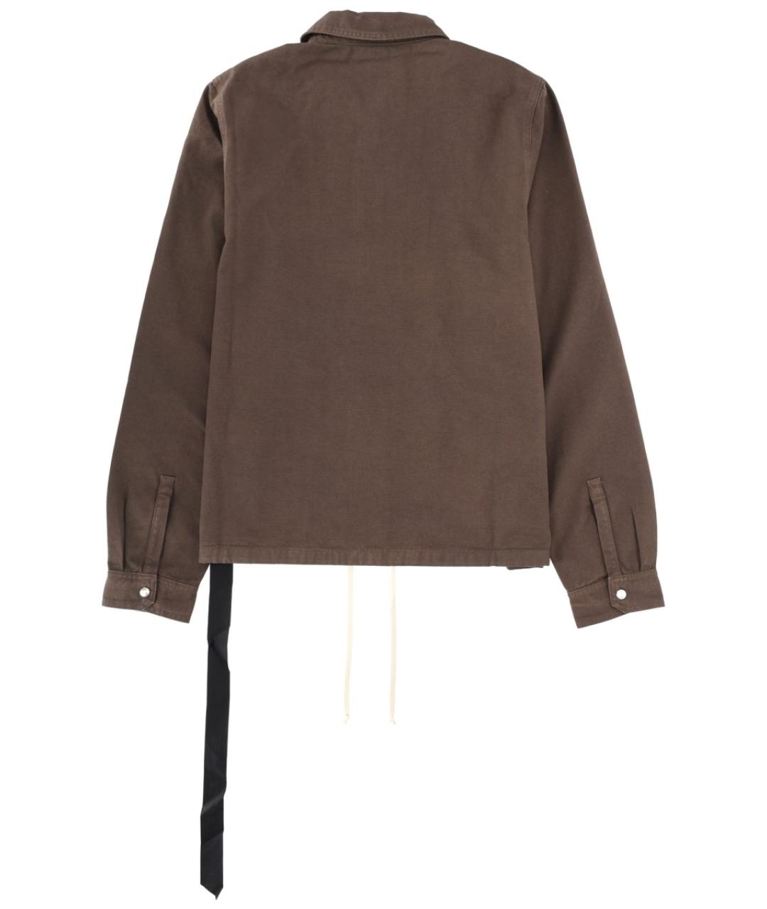 RICK OWENS DRKSHDW Серая хлопковая куртка, фото 3