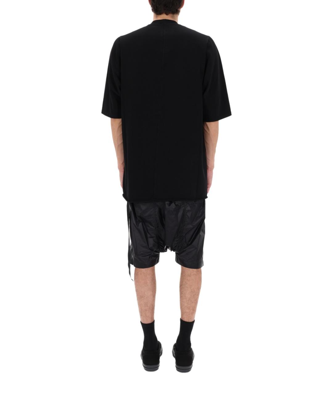 RICK OWENS DRKSHDW Черная хлопковая футболка, фото 5