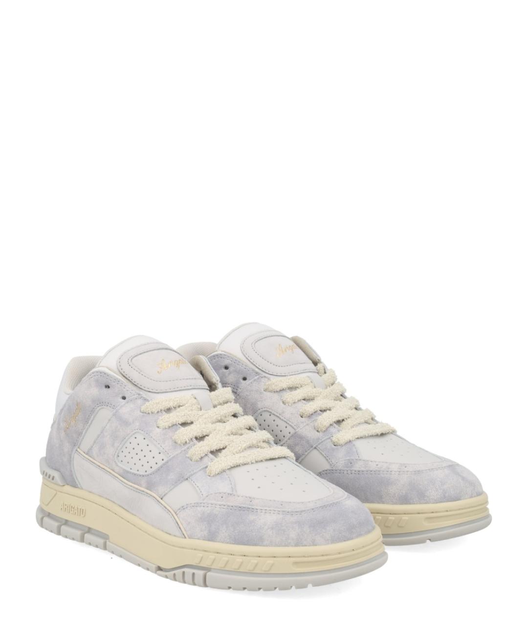 AXEL ARIGATO Серые кожаные низкие кроссовки / кеды, фото 2