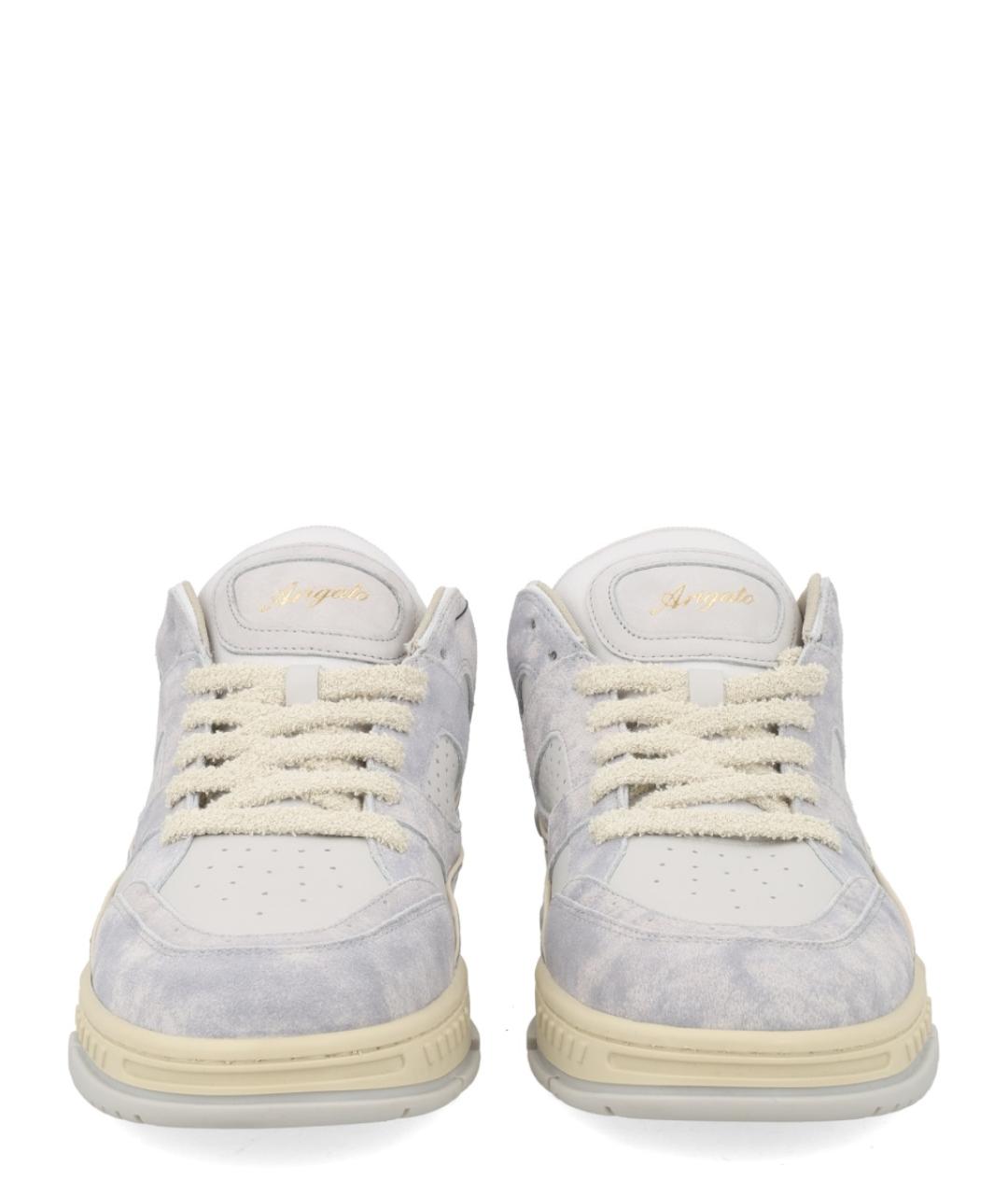 AXEL ARIGATO Серые кожаные низкие кроссовки / кеды, фото 3