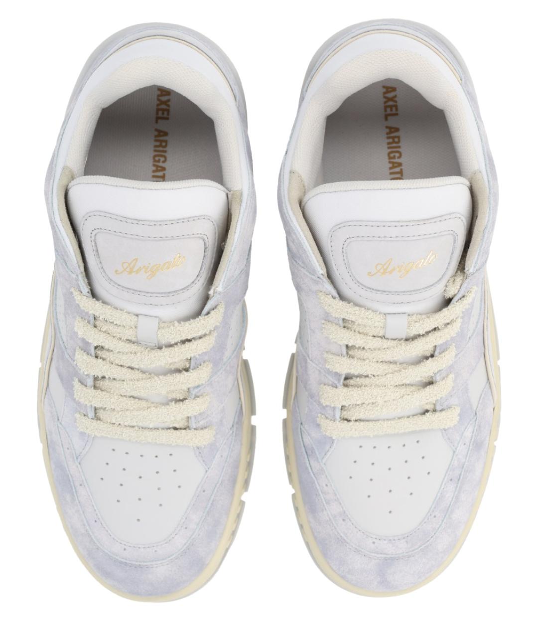 AXEL ARIGATO Серые кожаные низкие кроссовки / кеды, фото 5