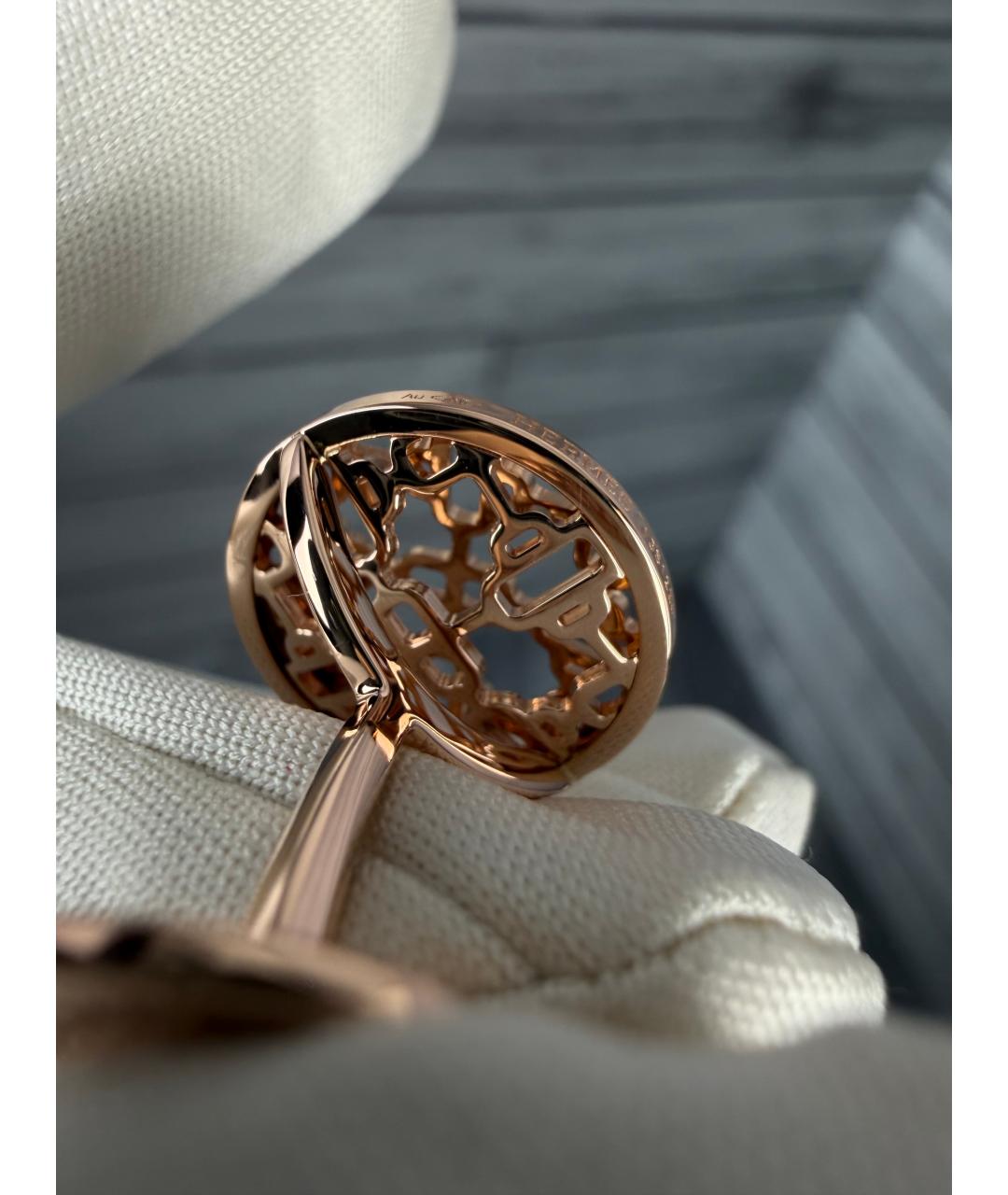 HERMES Золотые запонки из розового золота, фото 4