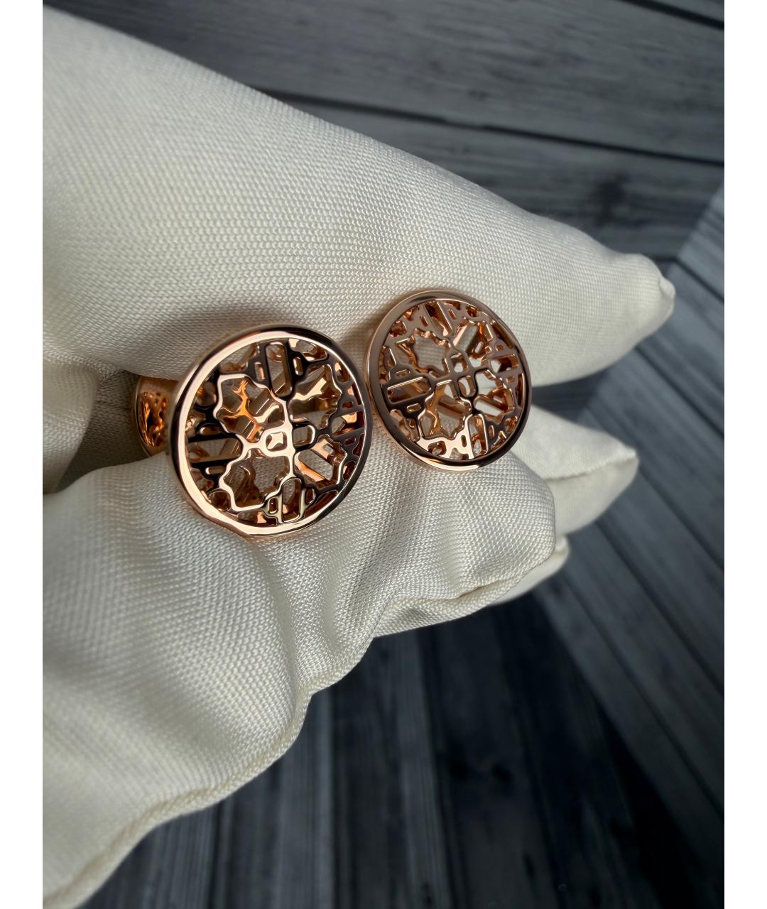 HERMES Золотые запонки из розового золота, фото 2