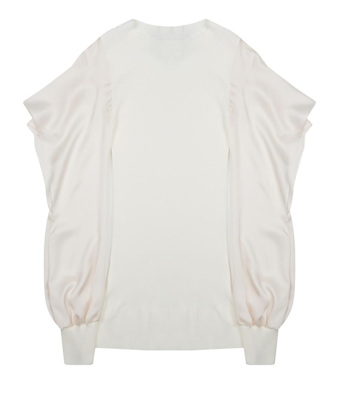 SACAI Белый хлопковый джемпер / свитер, фото 1
