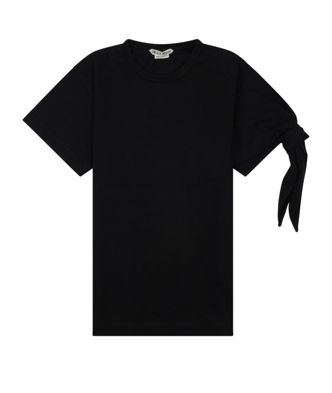 J.W.ANDERSON Черная хлопковая футболка, фото 1