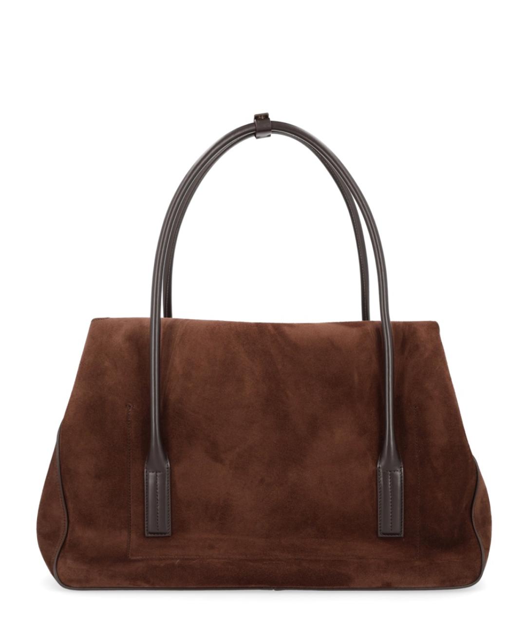 TOM FORD Коричневая замшевая сумка тоут, фото 2