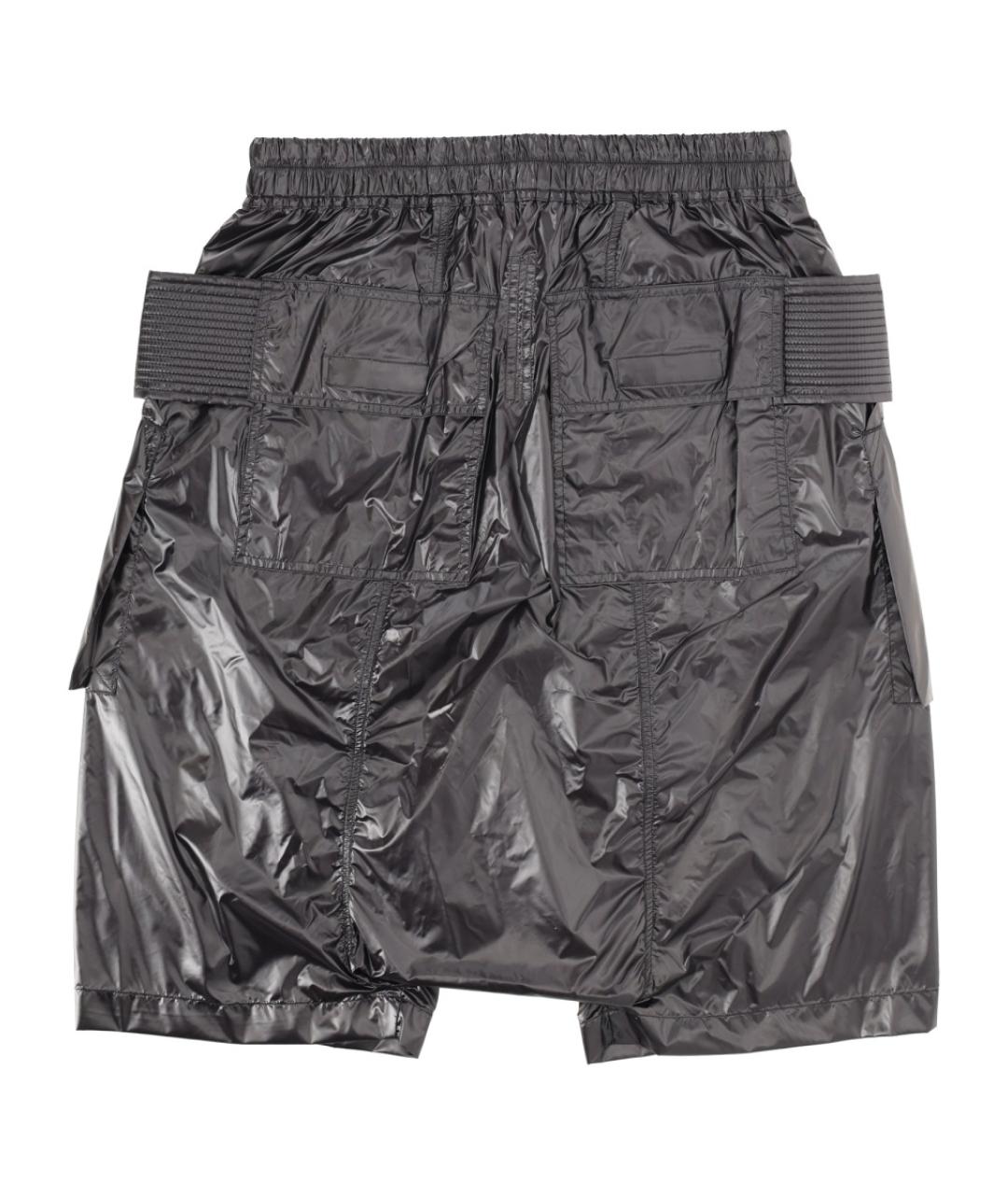 RICK OWENS DRKSHDW Черные полиамидовые шорты, фото 3