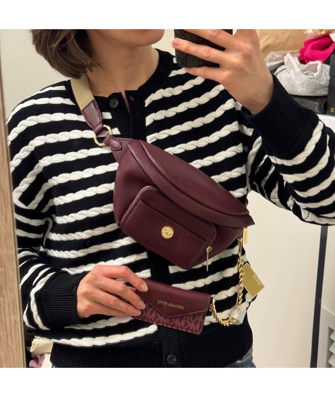 MICHAEL KORS Кожаная поясная сумка, фото 2