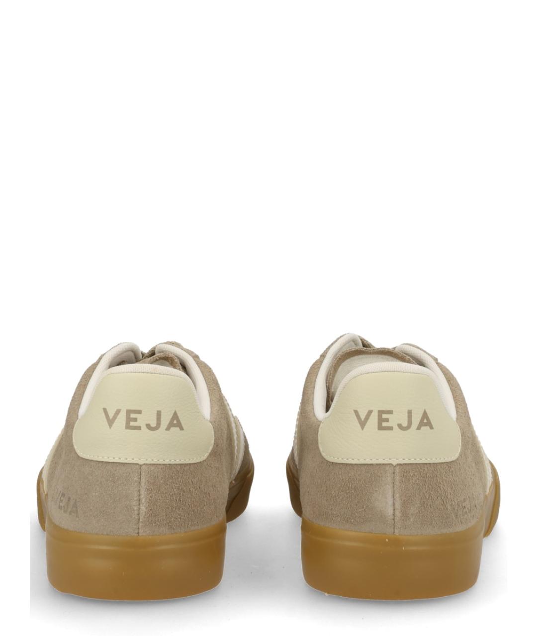 VEJA Серые кожаные низкие кроссовки / кеды, фото 4
