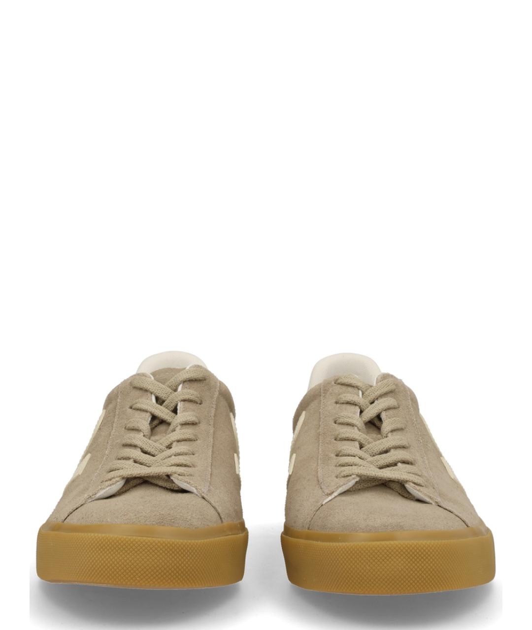 VEJA Серые кожаные низкие кроссовки / кеды, фото 3