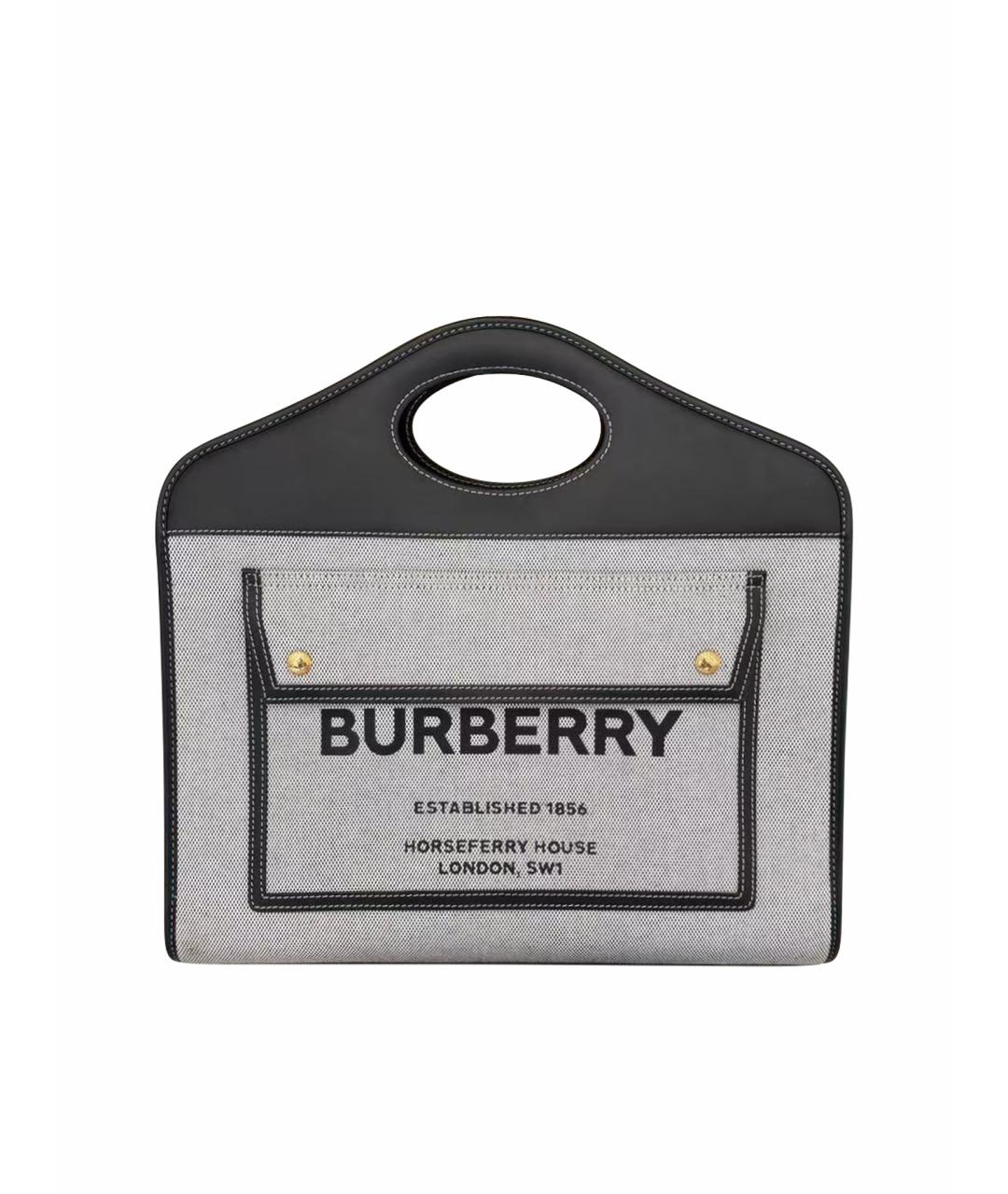 BURBERRY Черная сумка с короткими ручками, фото 1