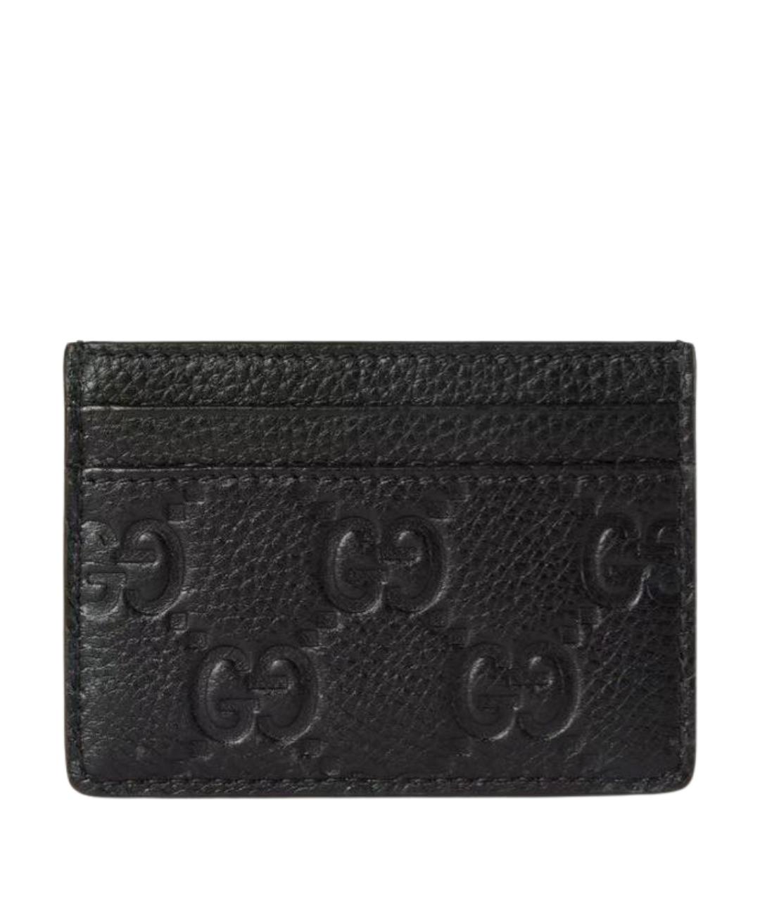 GUCCI Черный кожаный кардхолдер, фото 1