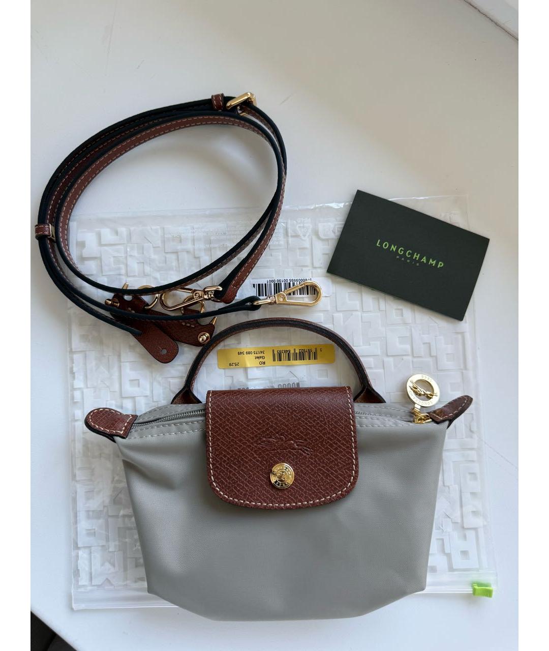 LONGCHAMP Бежевая сумка с короткими ручками, фото 6