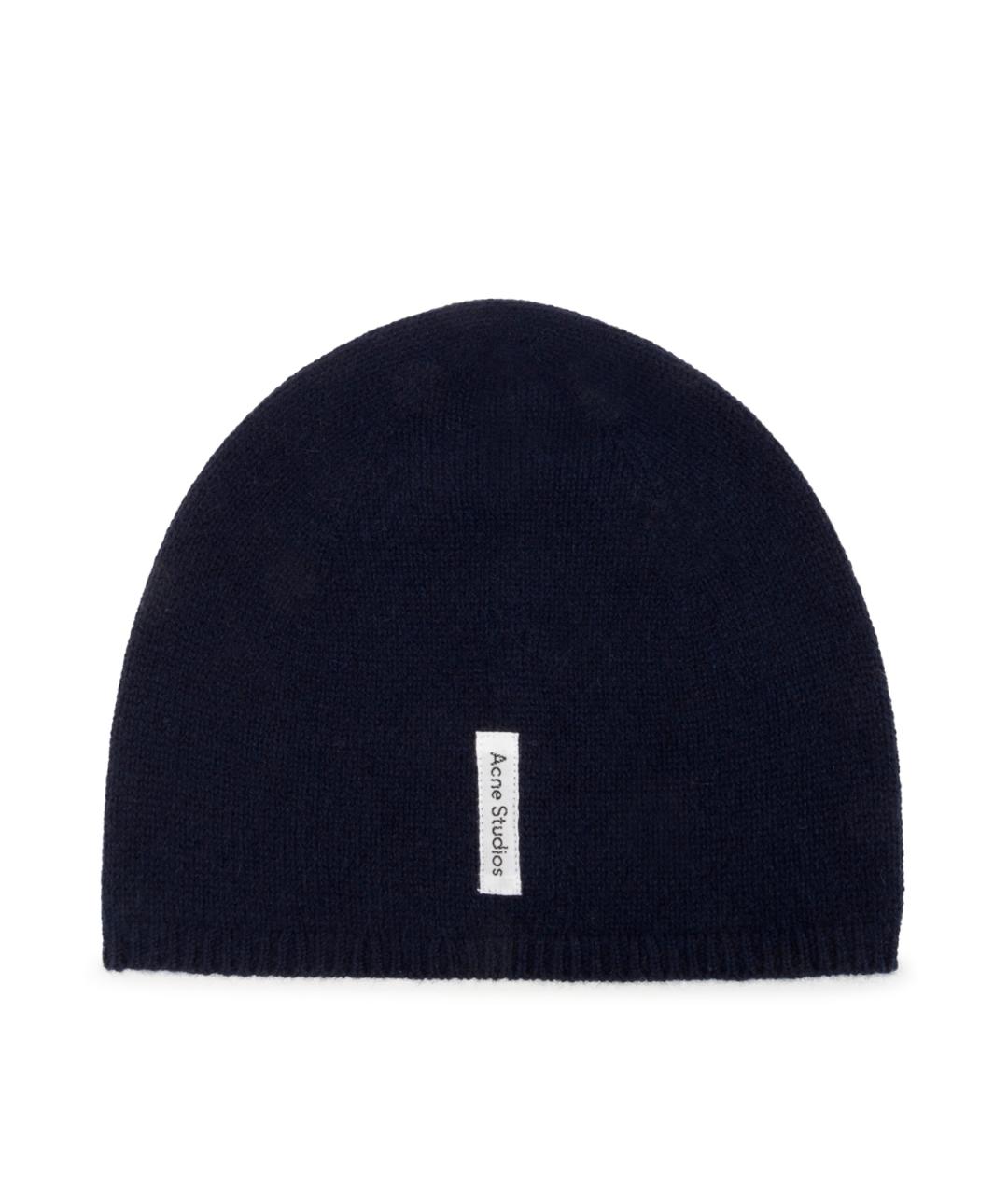 ACNE STUDIOS Темно-синяя кашемировая шапка, фото 1