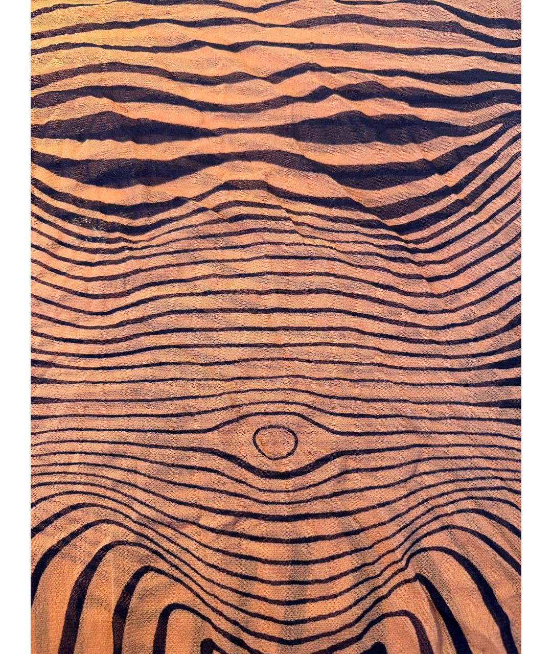 JEAN PAUL GAULTIER Оранжевая полиэстеровая блузы, фото 4