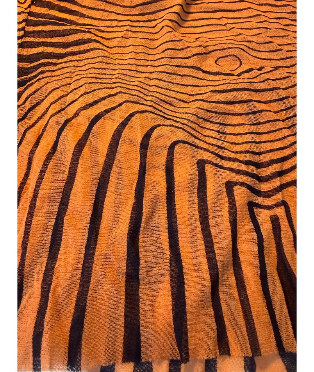 JEAN PAUL GAULTIER Оранжевая полиэстеровая блузы, фото 6