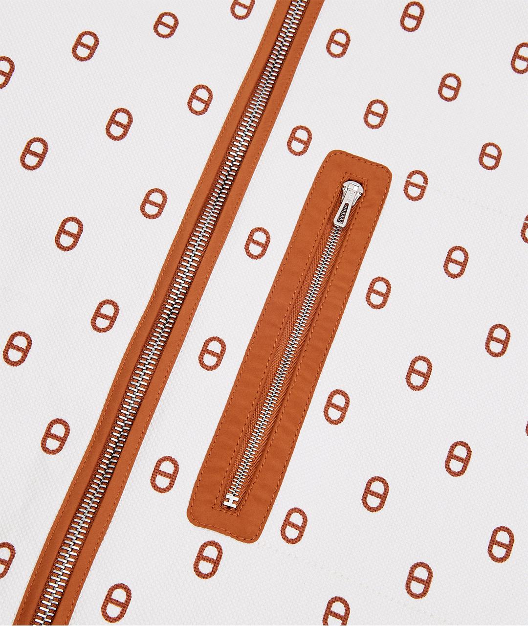 HERMES Белая хлопковая куртка, фото 11