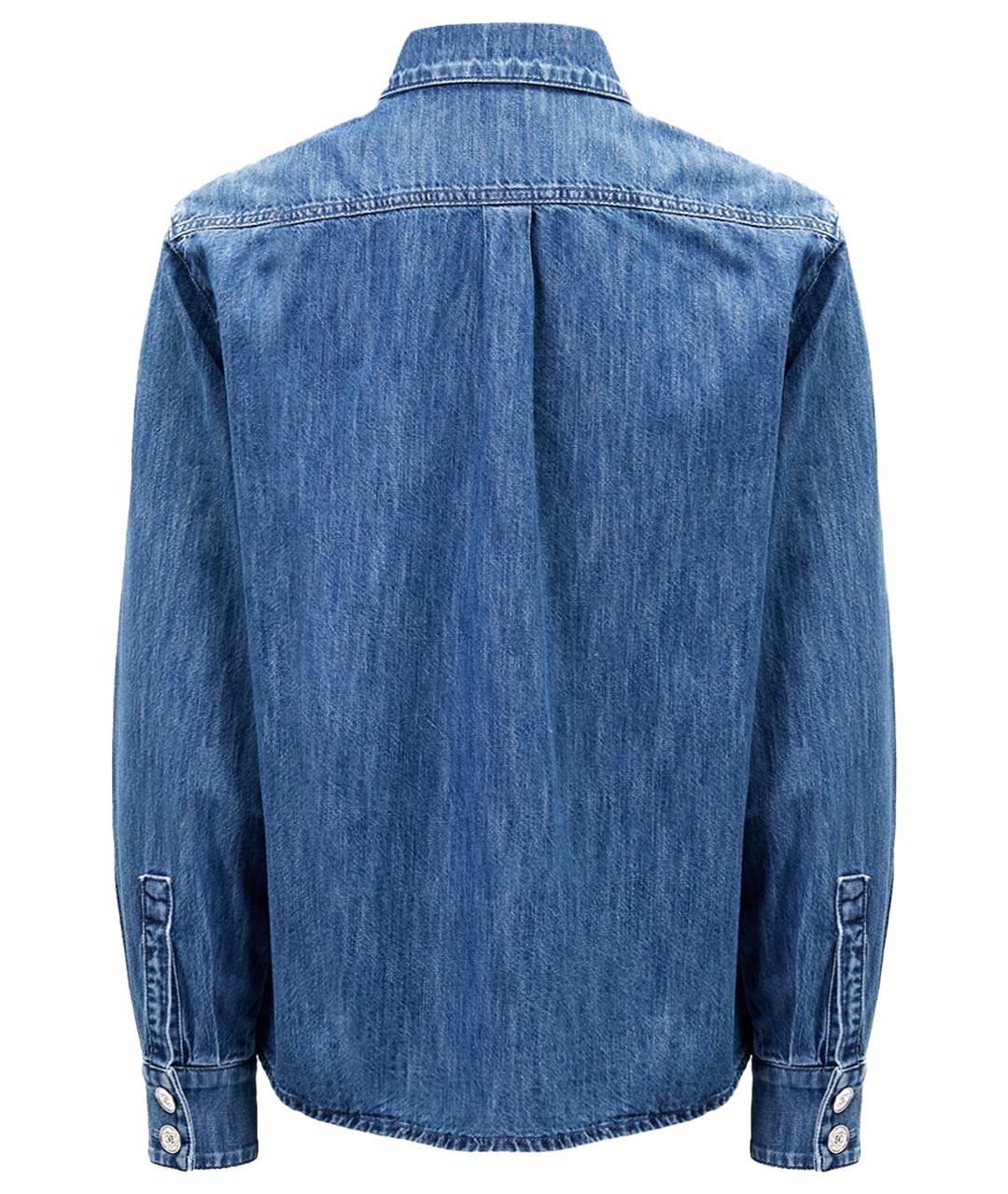 CHANEL Голубая хлопковая рубашка, фото 14