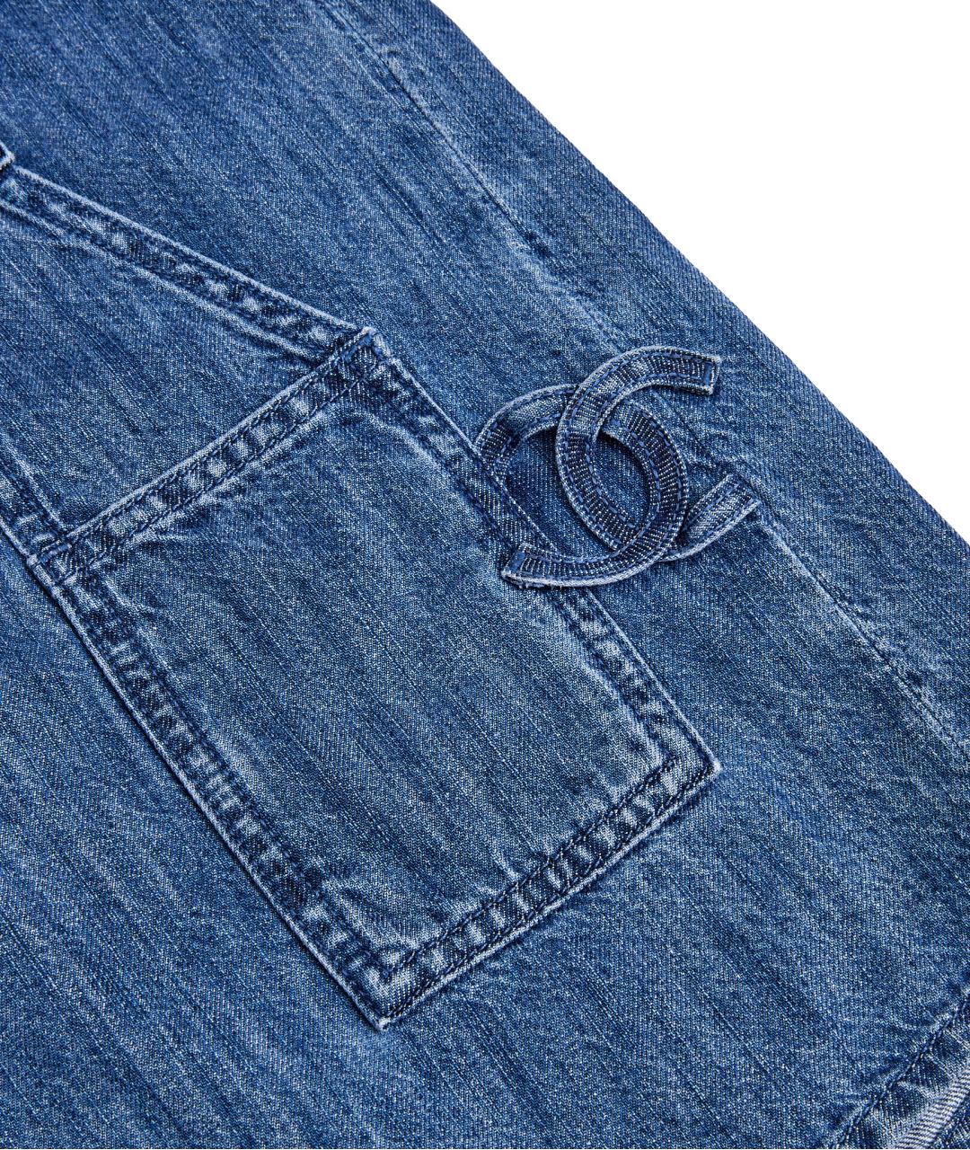 CHANEL Голубая хлопковая рубашка, фото 4