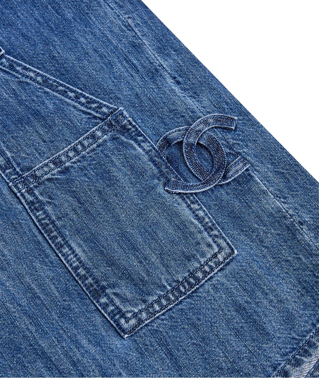 CHANEL Голубая хлопковая рубашка, фото 12