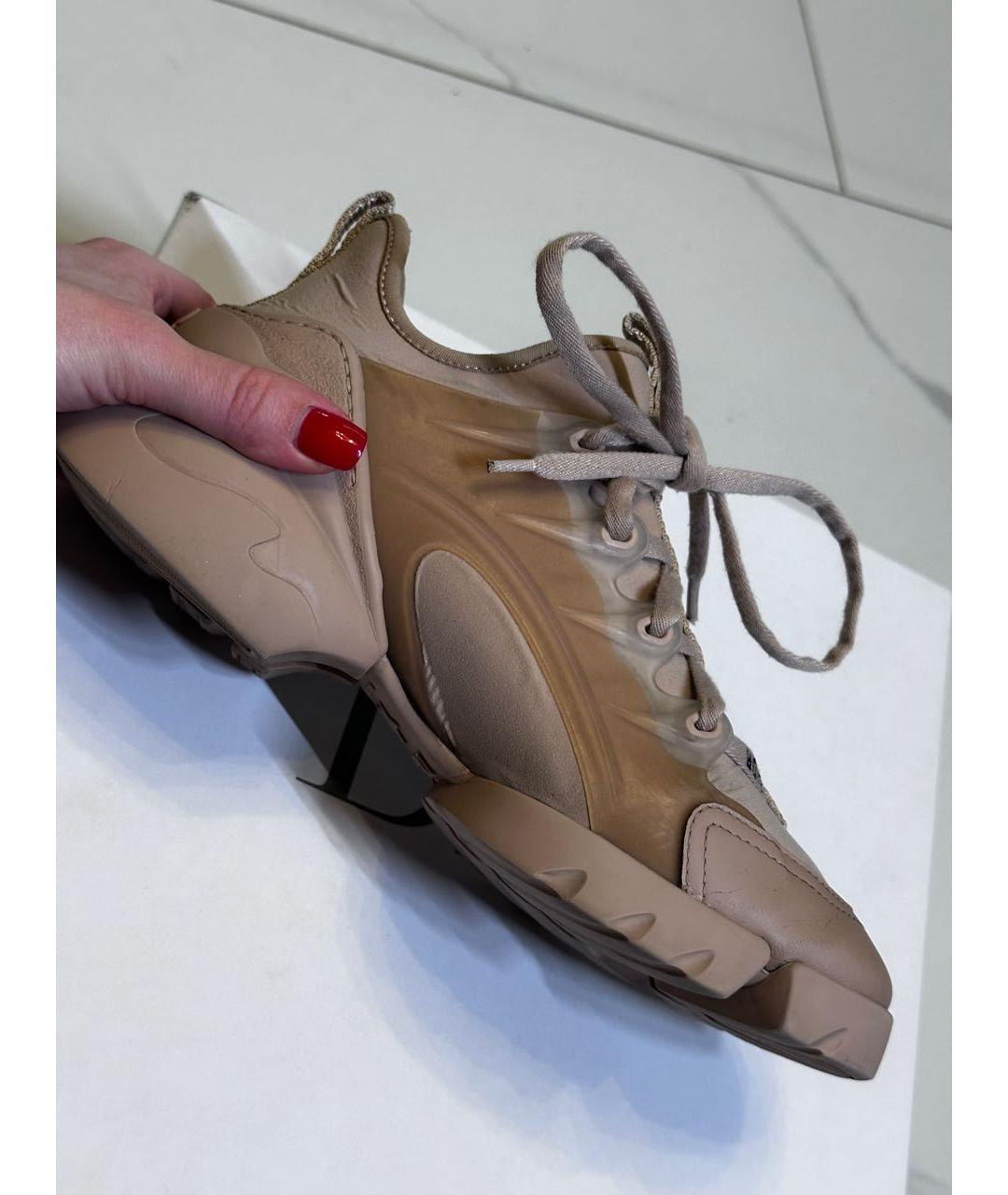 CHRISTIAN DIOR Бежевые кроссовки, фото 7