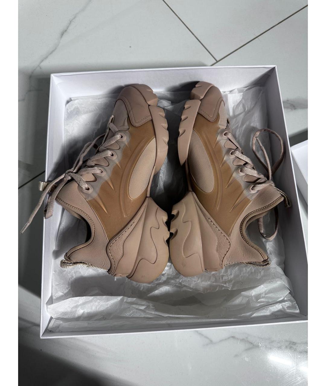 CHRISTIAN DIOR Бежевые кроссовки, фото 4