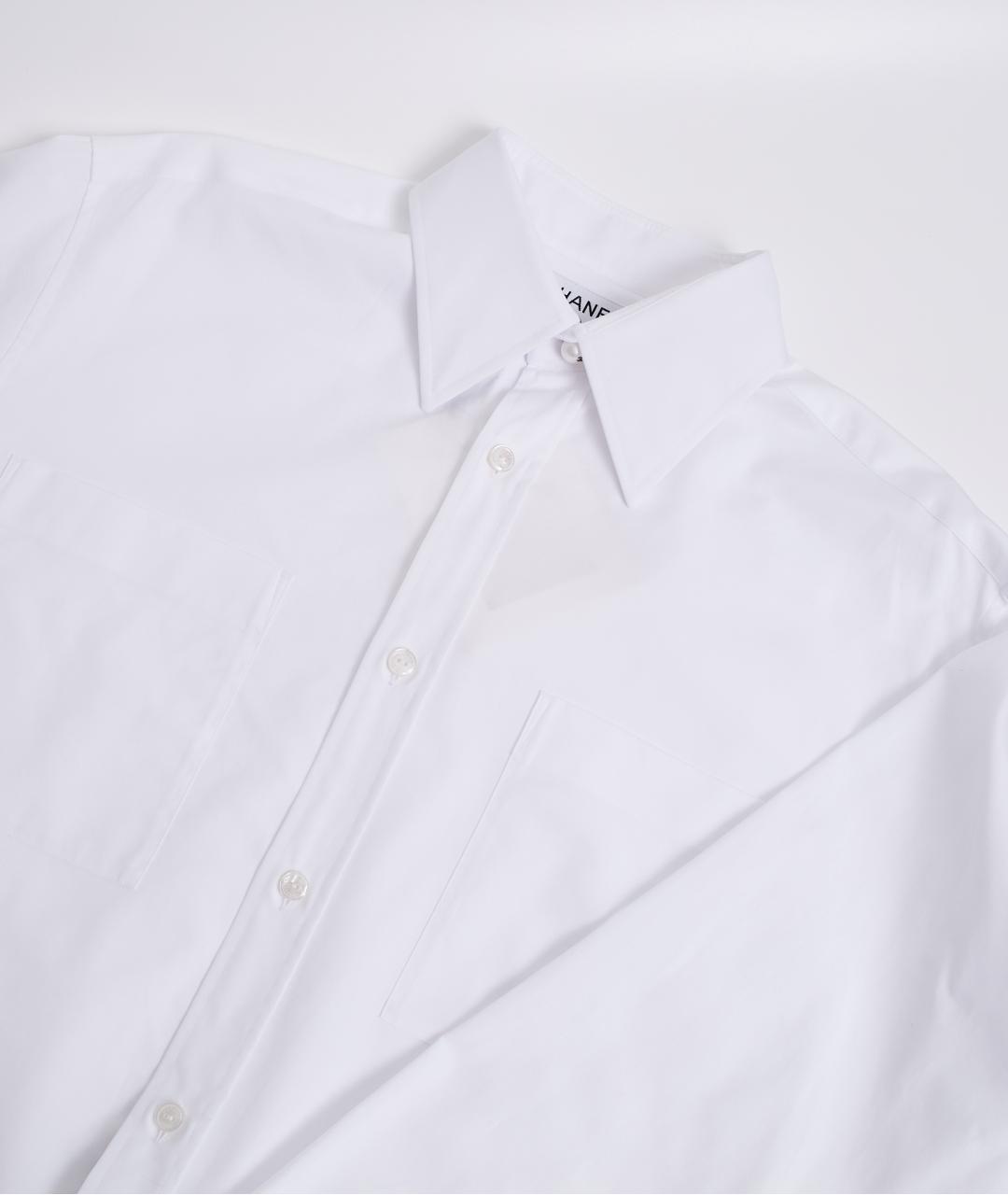 CHANEL Белая хлопковая рубашка, фото 3