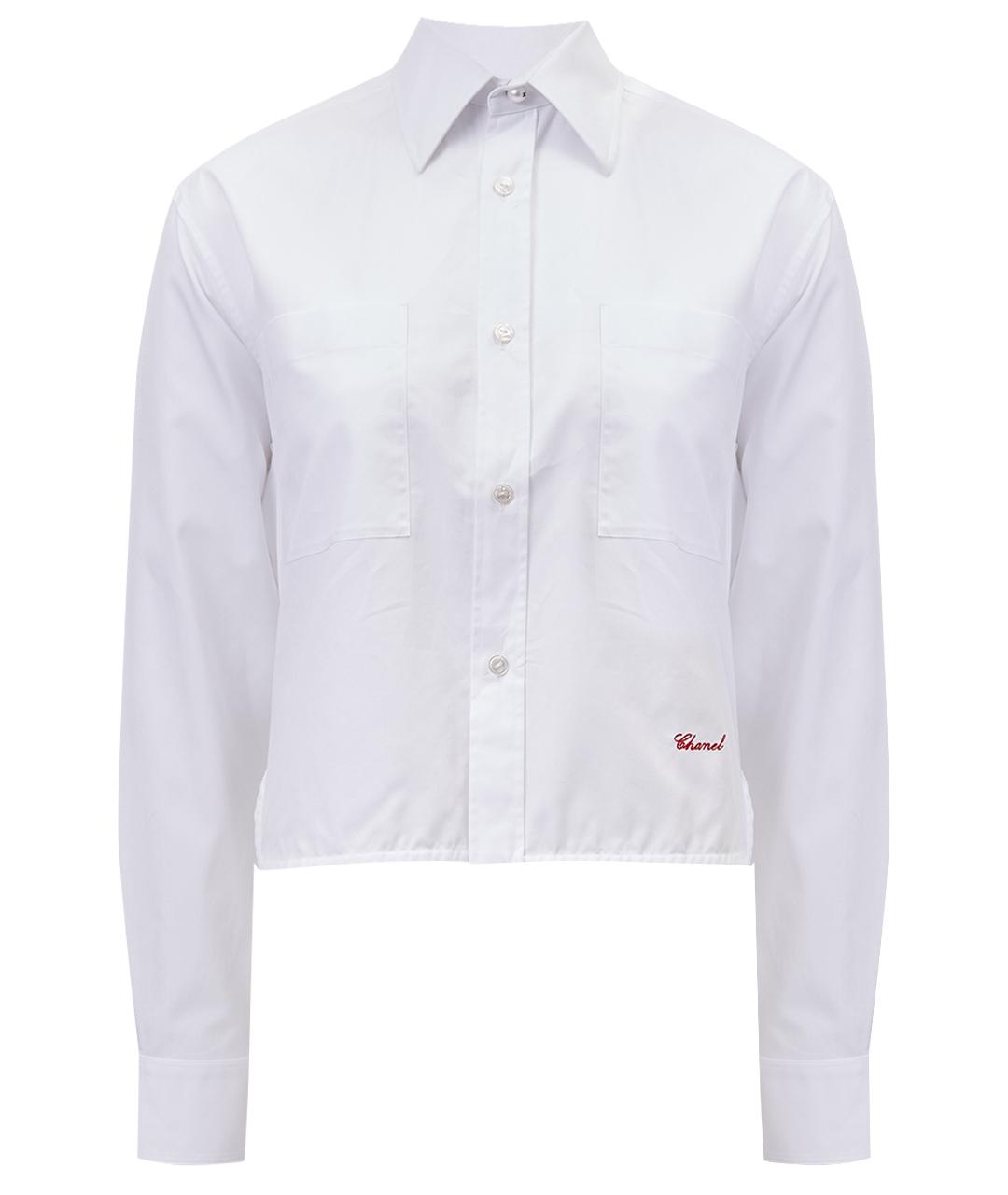 CHANEL Белая хлопковая рубашка, фото 1