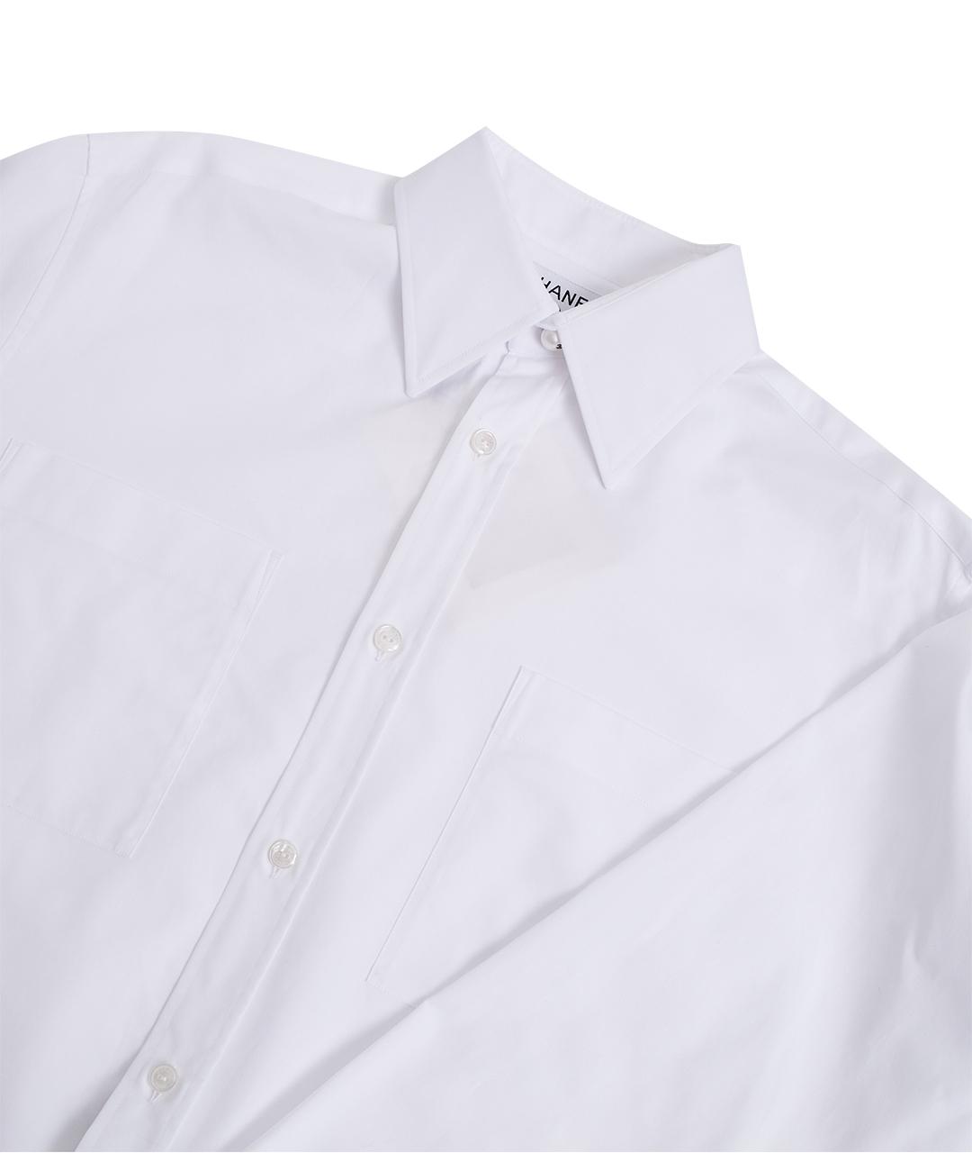 CHANEL Белая хлопковая рубашка, фото 14