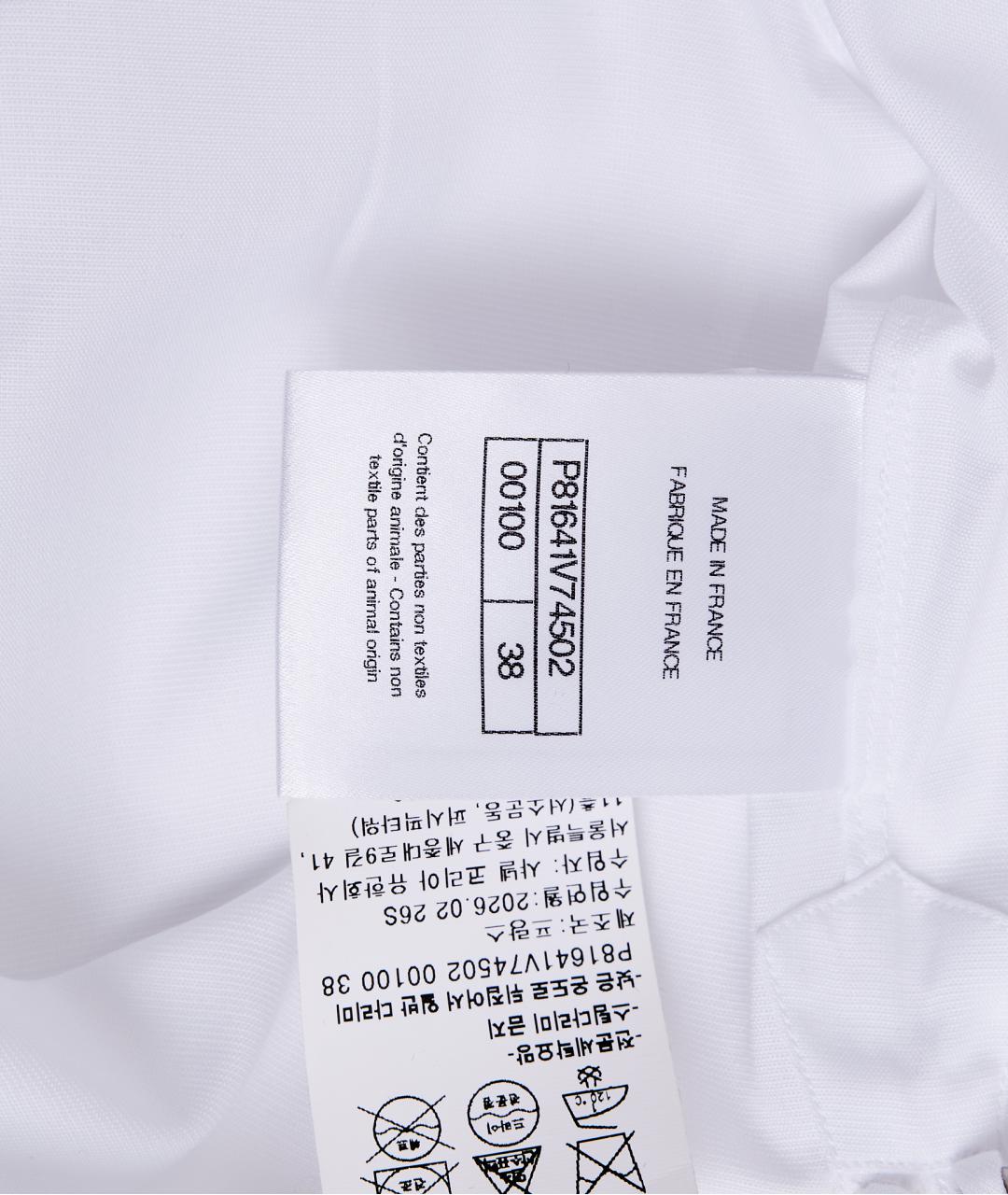 CHANEL Белая хлопковая рубашка, фото 7