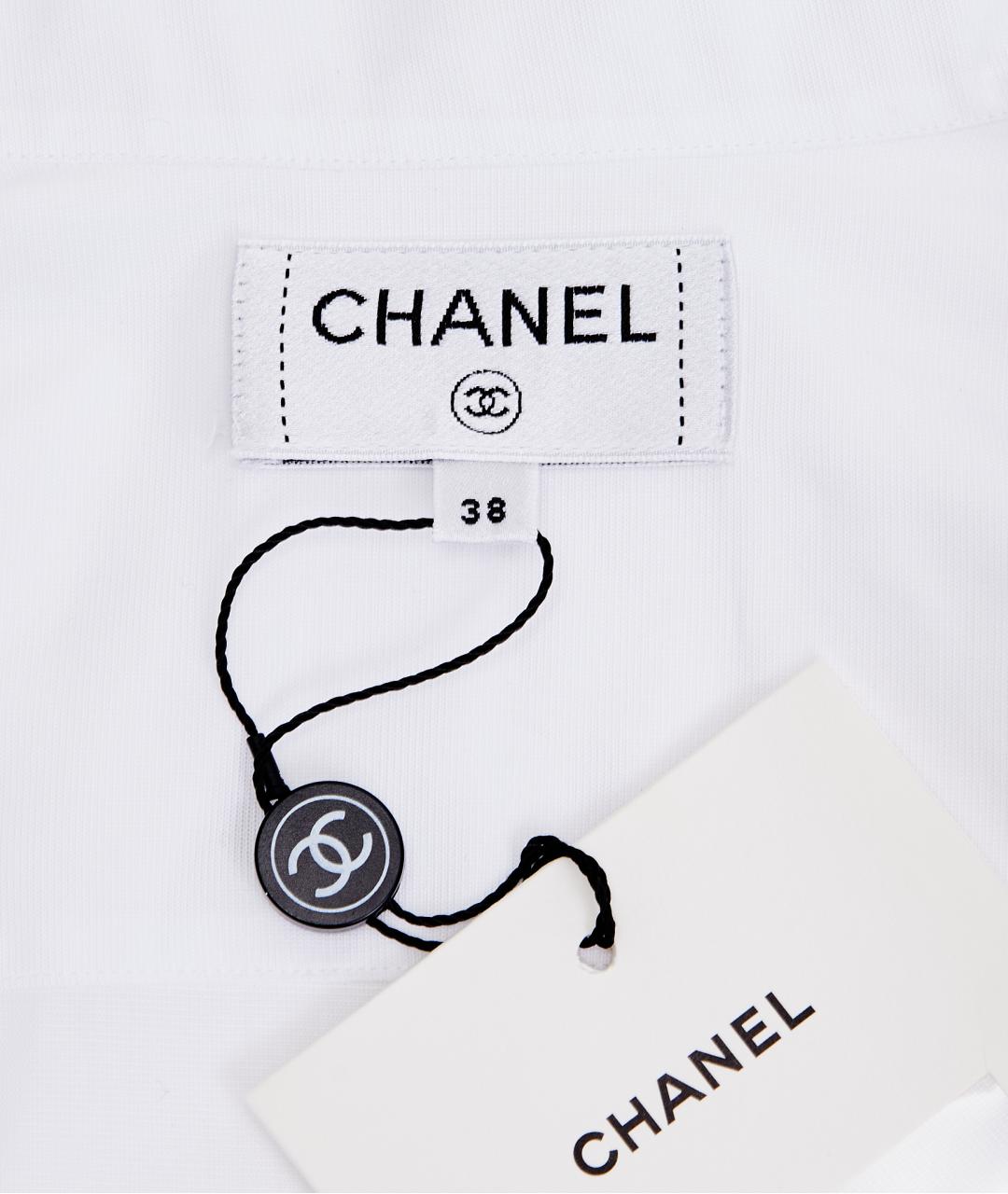 CHANEL Белая хлопковая рубашка, фото 6