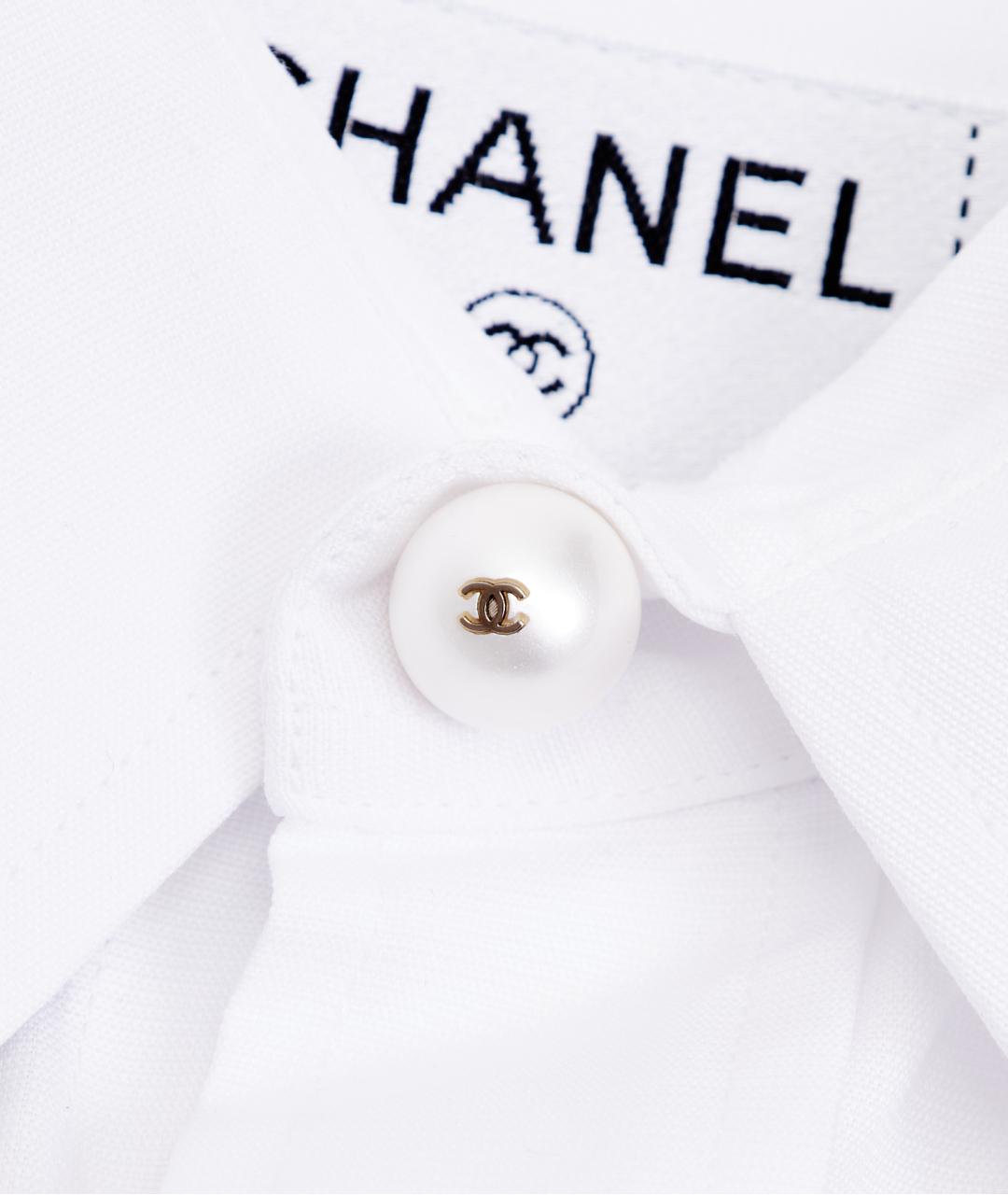 CHANEL Белая хлопковая рубашка, фото 3