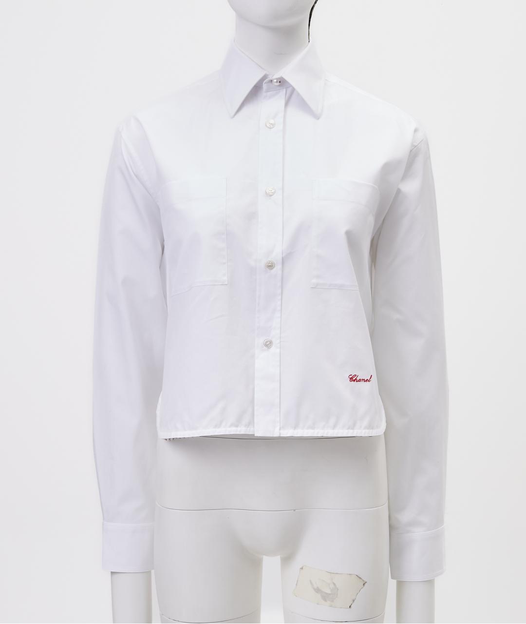 CHANEL Белая хлопковая рубашка, фото 9
