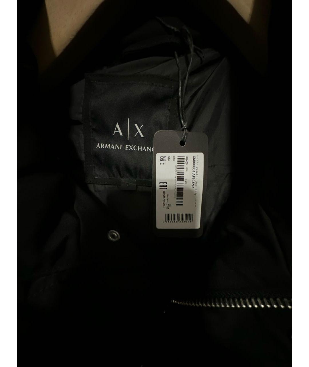 ARMANI EXCHANGE Черная полиэстеровая куртка, фото 3