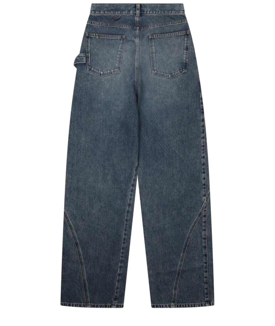 J.W.ANDERSON Синие хлопковые прямые джинсы, фото 2