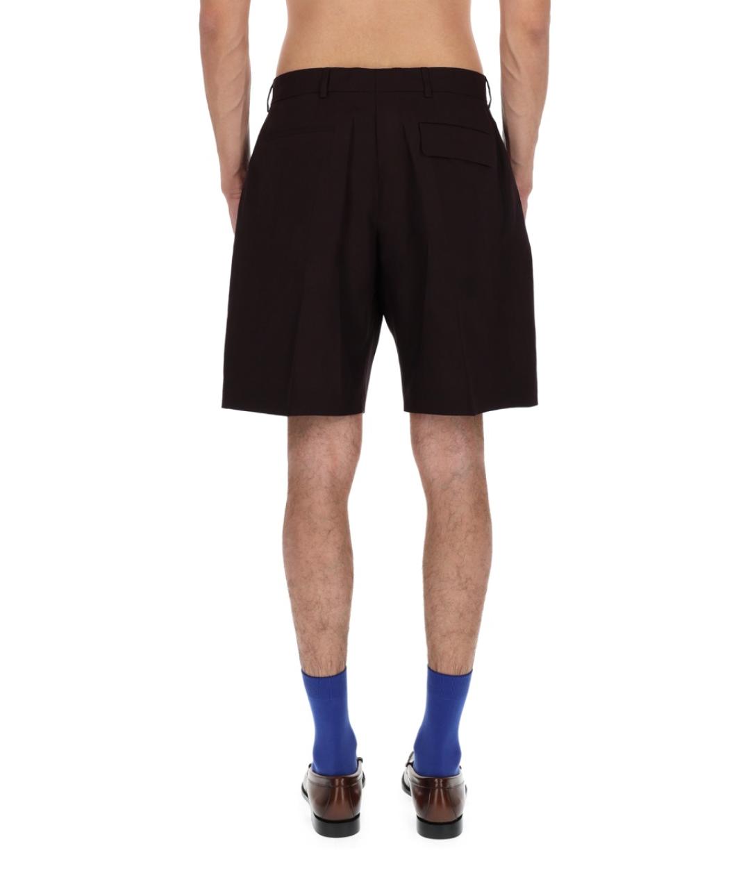 PAUL SMITH Фиолетовые льняные шорты, фото 5