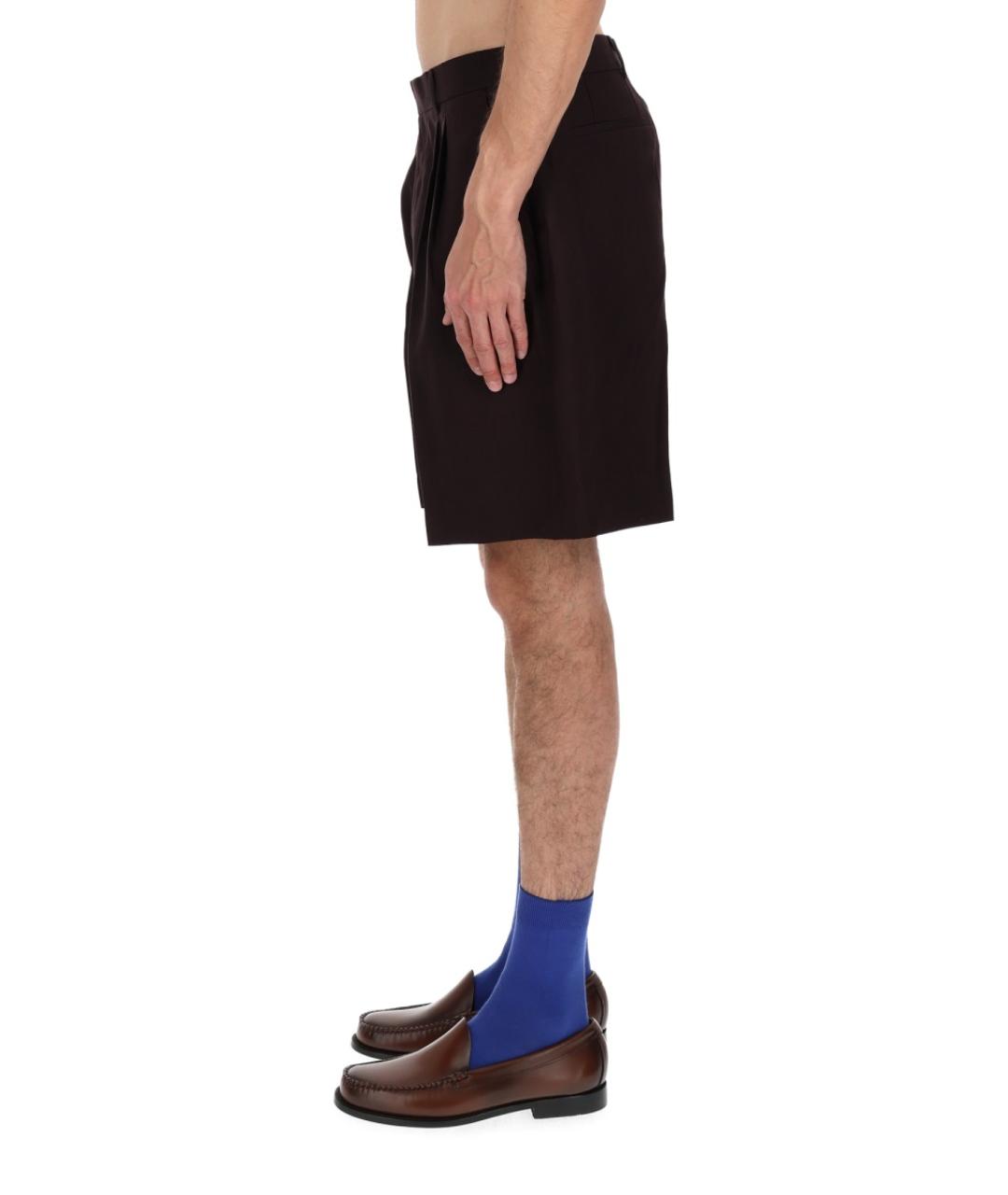 PAUL SMITH Фиолетовые льняные шорты, фото 4